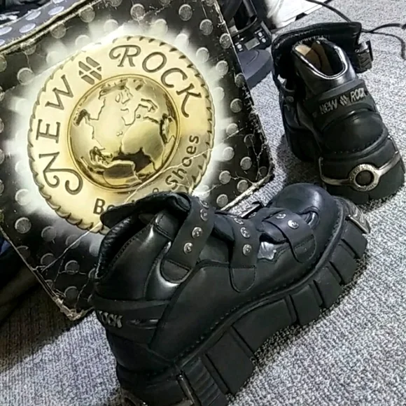 靴 newrock boots archive 27cm 42 Limited Edition New Rock Boots - Etsy